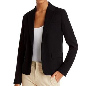 Vince Notched Collar Blazer Black Women's Size 12 New With Tags VR68691081
